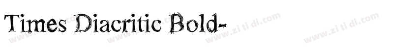 Times Diacritic Bold字体转换